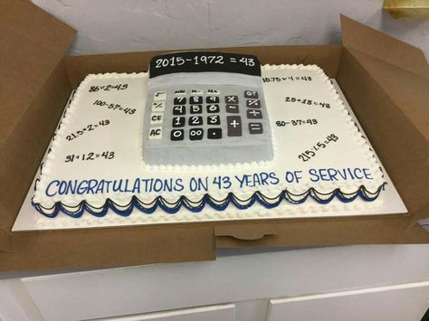 Tax/Accounting/Math cake Accountant Retirement Party Ideas, Accountant Retirement Cake, Math Cake, Cakes Graduation, Speciality Cakes, Graduation Cake Designs, Luau Ideas, Teacher Cakes, Retirement Cake