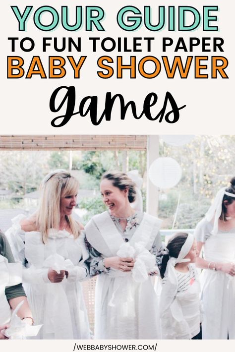 Want to play fun toilet paper baby shower games without breaking the bank? This is your guide to fun, affordable toilet paper baby shower games! Fun Toilet, Baby Shower Etiquette, Virtual Baby Shower Ideas, Easy Baby Shower Games, Virtual Baby Shower Games, Free Printable Baby Shower Games, Free Baby Shower Games, Online Baby Shower, Baby Shower Party Games