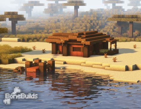 Minecraft savana starter house idea House Minecraft Savana, Minecraft Starter House, Starter House, Minecraft Builds, Starter Home, Minecraft, Building, Quick Saves