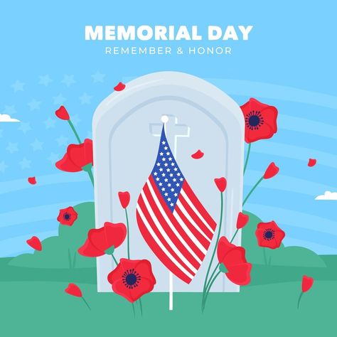 Free Vector | Hand drawn usa memorial day illustration Memorial Day Illustrations, Memorial Day Doodles, Memorial Day Posters, Memorial Day Graphic Design, Memorial Day Design, Memorial Day Drawings, Memorial Day Graphic, Memorial Day Clipart, Memorial Day Prayer