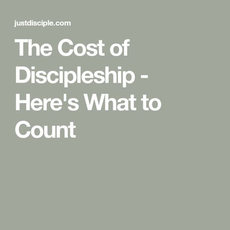 The Cost of Discipleship - Here's What to Count The Cost Of Discipleship, Matthew 16, Francis Chan, Luke 9, 10th Quotes, The Son Of Man, Follow Jesus, The Kingdom Of God, Jesus Quotes