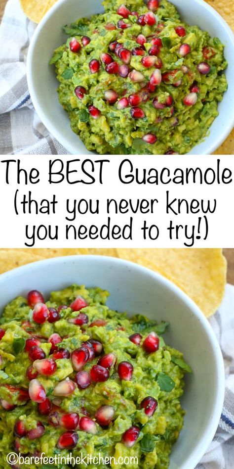 Pomegranate Guacamole, Chicken Casserole Recipes Healthy, Guac Recipe, Best Guacamole, Guacamole Recipe Easy, Pomegranate Recipes, Guacamole Dip, Best Guacamole Recipe, How To Make Guacamole