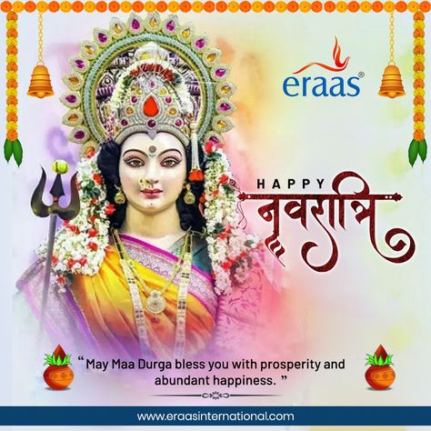 Let Goddess Durga bring happiness, serenity, health, riches, prosperity, and harmony into your life. Greetings for Chaitra Navratri. - Team Eraas . . . . . . #navratri #jaimatadi2023 #navratrifestival #navratri2023 #navratrispecial #festival #india Chaitra Navratri, Navratri Festival, Navratri Special, Happy May, Durga Maa, Durga Goddess, Bring Happiness, Bring It On, Festival