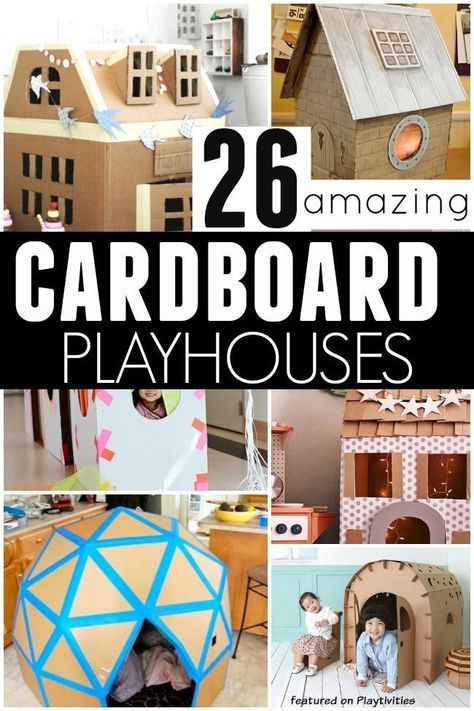 Cardboard Cafe Diy, Cardboard Forts For Kids, Cardboard Camper Diy, How To Make Cardboard House, Cardboard Play Houses, Cardboard Clubhouse, Cardboard Playhouse Diy, Diy Cardboard House For Kids, Cardboard House Ideas