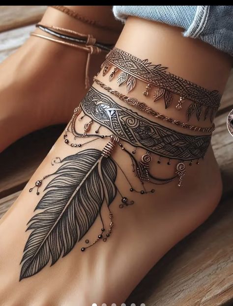 Native American Back Tattoos For Women, Taino Indian Tattoos For Women, Native American Ankle Tattoos, Paisley Tattoos For Women, Phoenix Hand Tattoos For Women, Women’s Tatoos Ideas, Aztec Female Tattoo, Survival Tattoo Ideas, Phoenix Foot Tattoo