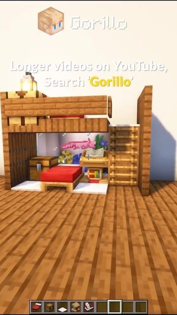 Bunk Bed Minecraft Ideas, Minecraft Bunk Bed Ideas, Minecraft Loft Bed, Bunk Bed Minecraft, Bed Minecraft Ideas, Minecraft Bunk Bed, Minecraft Bed Ideas, Bed Minecraft, Minecraft Bedrooms