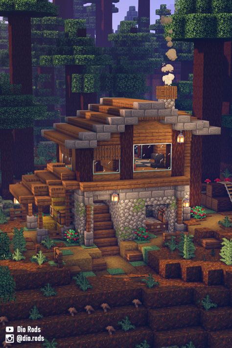 Taiga Cottage Minecraft, Tiga Biome House Minecraft, Minecraft House No Shaders, Minecraft Houses No Shaders, Taiga Builds Minecraft, Taiga Biome House Minecraft, Minecraft Taiga Base, Taiga Minecraft House, Minecraft Biome Houses