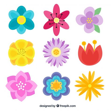 Spring flower collection Free Vector Free Printable Flowers Clipart, Printable Flowers Cutout Clip Art, Flowers Template Printable Free, Flower Clipart Printables, Flower Clipart Clip Art, Hello Kitty Clipart Free Printable, Spring Flower Clipart, Spring Flowers Images, Free Flower Clipart