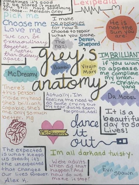 Greys Anatomy Drawings, Wavy Hairstyles With Bangs, Anatomy Journal, Sketch Drawing Easy, Greys Anatomy Book, Greys Anatomy Quotes, Medium Wavy Hairstyles, Drawing Easy For Kids, Kids Sketch