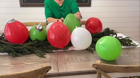 Today, I'm going to show you a really simple DIY for the festive holidays: how to make balloon Christmas ornaments. All you need are a few Dollar Tree supplies. Diy Balloon Christmas Lights, Balloon And Solo Cup Christmas Lights, Diy Balloon Ornaments, Easy Christmas Balloon Decorations, Balloon Christmas Tree Ornaments, Balloon Ornaments, Diy Christmas Ball, Balloon Christmas, Christmas Balloon Decorations