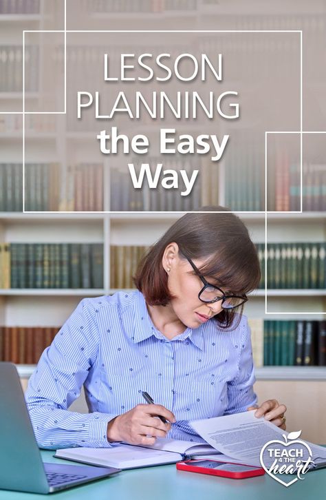 Lesson Planning the Easy Way- Tips for Teachers How To Lesson Plan, Easy Lesson Plans, Innovative Teaching Ideas, Tutoring Ideas, Infographic Ideas, Organized Teacher, Lesson Plan Format, Lesson Plan Examples, Teacher Interviews