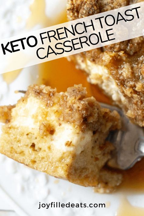 Keto French Toast Casserole, Keto French Toast, Thm Breakfast, Breakfast Keto, Breakfast Low Carb, Postre Keto, Baking Powder Uses, Keto Recipes Breakfast, Keto Casserole