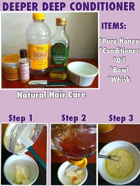 Natural Deep Conditioner, Diy Deep Conditioner, Deep Conditioner For Natural Hair, Deep Hair Conditioner, Natural Hair Treatments, Hairstyles Natural, Hair Regimen, Homemade Hair Products, Healthy Natural Hair