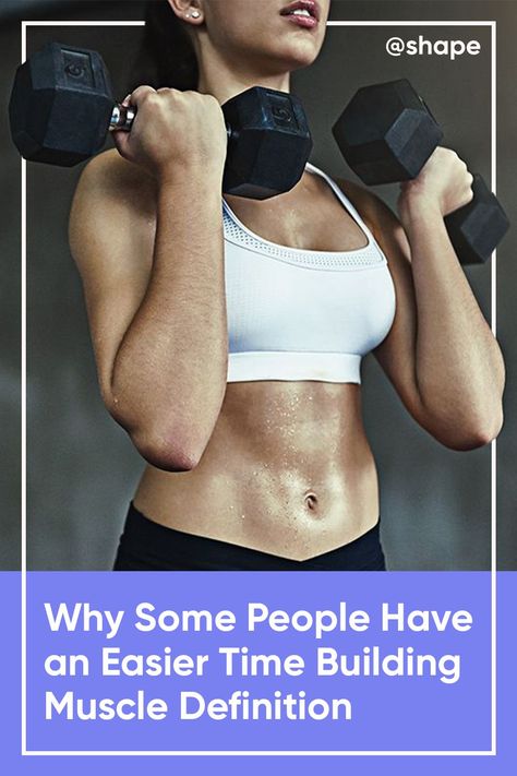 Experts explain why some people build more strength, and what you can do to better define your muscles — no matter your body type. #fitness #fitnesstips #fitnesstrends #workouttips Eating To Build Muscle Women, Muscle Definition Workout, Mildly Muscular Woman Think Their Gods, How Often To Work Each Muscle Group, Best Muscle Building Supplements, Topics To Talk About, Muscle Definition, Build Muscle Mass, Wellness Trends