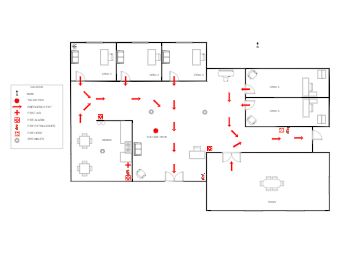 Office Fire Escape Plan Fire Escape Plan, Escape Plan, Bible Quotes Wallpaper, Fire Escape, Natural Disaster, Office Layout, Plan Drawing, Plan Design, Floor Plan Design