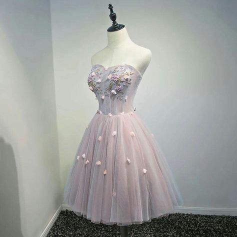 Classy dress / elegant / unique / simple Pink Applique, Formal Dance Dresses, Mermaid Ball Gown, 1950s Dresses, Hoco Dress, Wedding Elegant, Vintage 1950s Dresses, Short Prom Dress, Vibe Clothes