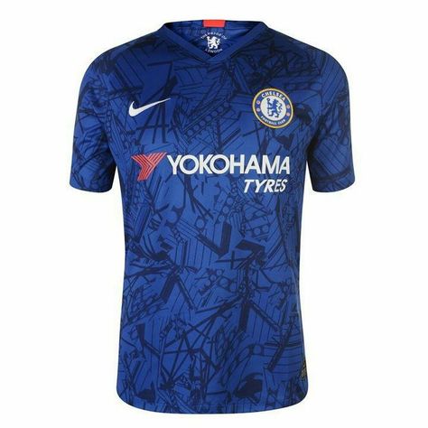 T-shirt Chelsea Football Club Home 2020 #Nike #Chelsea Sublimation Patterns, Chelsea Football Shirt, Best Kids Watches, Winter Leather Jackets, Soccer Shop, Fc Chelsea, Chelsea Football Club, Soccer Kits, Chelsea Football