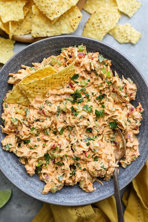 Easy Chipotle Chicken Salad - Kalefornia Kravings Sandwich Salads Lunch Ideas, Chipotle Ranch Chicken Salad, Chicken Tortilla Salad, Different Types Of Chicken Salad, Shredded Chicken Salad Sandwich, Pimento Cheese Chicken Salad, Chipotle Chicken Wraps Healthy, Spicy Chicken Salad Sandwich, Chipotle Chicken Meal Prep