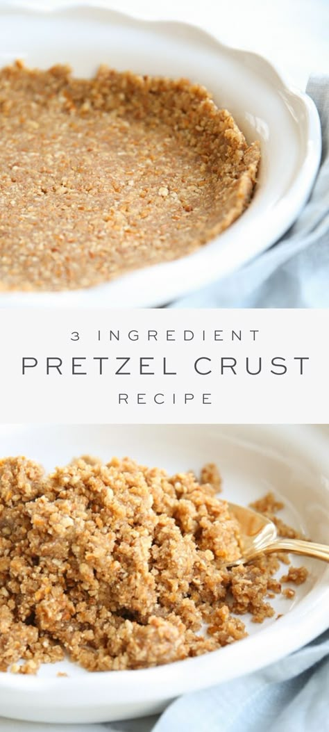 Pretzel Pie Crust Recipes, Pretzel Pie Crust, Pretzel Pie, Pretzel Crust, Pie Crust Recipe, Julie Blanner, Pie Crust Recipes, Homemade Pie, Crust Recipe