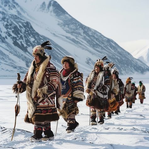 Indigenous Population of The Arctic Arctic Wildlife Knowledge Native Aesthetic, Architecture Sheets, Indigenous Aesthetic, Arctic Region, Geography Project, Arctic Landscape, Indigenous Knowledge, Cultural Traditions, Canada Images