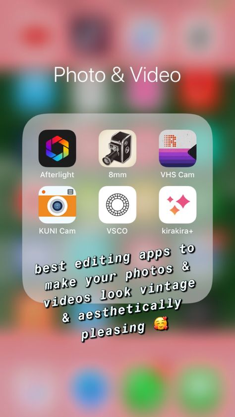 vintage photo editing apps afterlight / 8mm / vhs cam / kuni / vsco / kirakira Pictures Editing Apps, Apps To Edit Aesthetic Photos, App To Edit Photos Vintage, Vintage Editing Apps, App For Editing Photos, Vintage Camera App, Apps For Editing, Best Editing App, Photo Editing Apps Iphone