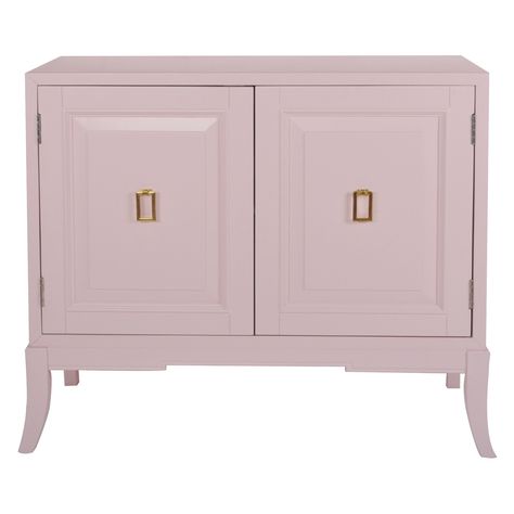 HomeFare 2 Door Accent Chest Blush Chest Storage, Door Chest, Gold Door, Wood Frame Construction, Indoor Outdoor Furniture, Accent Chest, Luxe Interiors, Accent Doors, Pink Interior