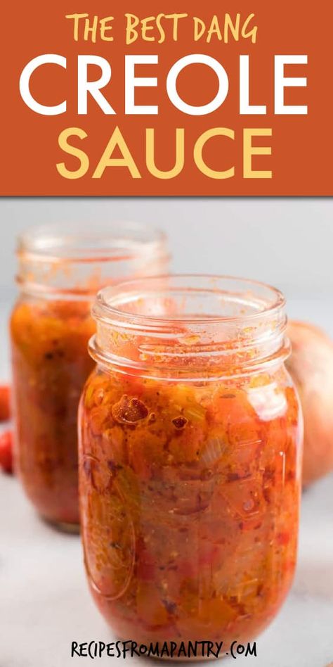 Easy Creole Sauce, Creole Sauce 12 Tomatoes, Creole Tomato Sauce, Alabama Red Sauce, Creole Sauce For Fish, Creamy Creole Sauce, Come Back Sauce Recipe, Creole Gravy, Creole Sauce Recipe