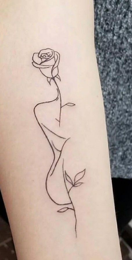 Fine Line Tattoo Designs, Line Tattoo Designs, Silhouette Tattoos, Fine Line Tattoo, Dope Tattoos For Women, Classy Tattoos, Line Art Tattoos, Line Tattoo, Discreet Tattoos