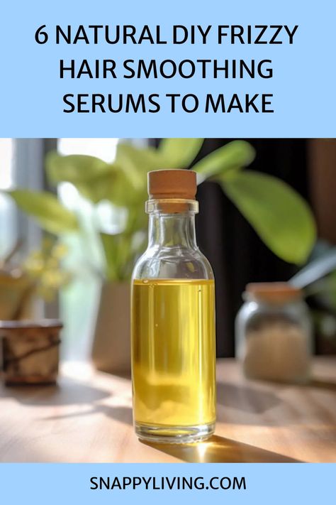 Homemade Hair Oil For Frizzy Hair, Diy Anti Frizz Serum, Diy Frizz Control, How To Make Hair Serum, Home Made Hair Serum For Frizzy Hair, Homemade Serum For Hair, Diy Frizzy Hair Fix Remedies, Diy Hair Oil For Frizz, Best Hair Serum For Frizzy Hair