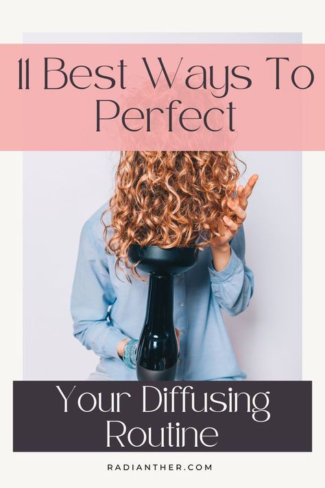 this is an image with text "11 Best Ways To Perfect Diffusing Curly Hair" Diffusing Curly Hair, Diffuser Curls, Hair Curling Cream, Curly Hair Diffuser, Curly Hair Techniques, Braid Scarf, Easy Wedding Hairstyles, Curl Routine, Hair Care Remedies