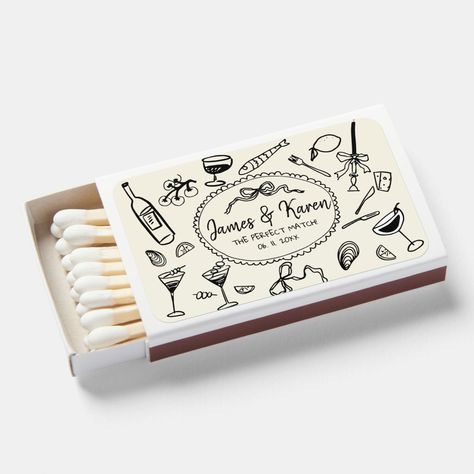 Hand draw Matchbox Favor , Hand Drawn  Wedding Matches Handwritten Wedding Gift Illustrated Gift For Guest Custom Favours. Matchbooks Wedding, Wedding Matches Favors, Matchbox Wedding Favors, Custom Matchbooks, Wedding Match Boxes, Wedding Diys, Handwritten Wedding, Matchbox Label, Illustrated Gift