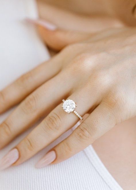 Engagement Ring Trends, Tiffany Engagement Ring, Top Engagement Rings, Diamond Band Engagement Ring, Engagement Ring Inspiration, Cute Engagement Rings, Future Engagement Rings, Trending Engagement Rings, Ring Trends