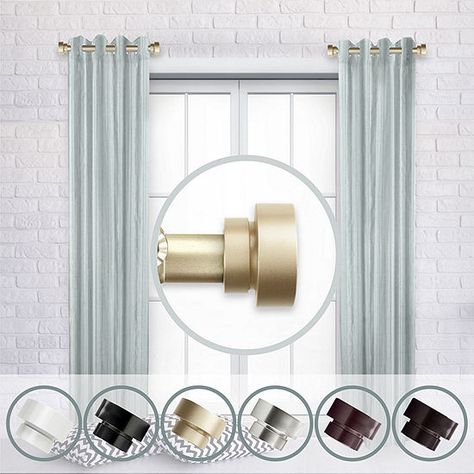 Rod Desyne (Set Of 2) Basic Side 1 IN Adjustable Curtain Rod - JCPenney Short Curtain Rods, Small Curtain Rods, Hanging Curtain Rods, Short Curtain, Plastic Curtains, Woven Wood Shades, Clean Decor, Double Rod Curtains, White Sheer Curtains