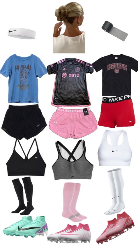 Soccer Girl Outfits For Practice, Cute Soccer Outfits For Practice, Soccer Practice Outfits, Soccer Fits, Soccer Girls Outfits, Sport Fits, Sporty Girl, Soccer Stuff, Volleyball Tips