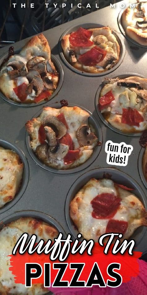 Muffin tin pizzas are a special twist on the classic meal that kids love! These handheld pizzas are packed with all your favorite pizza flavors and toppings but in a little muffin! Muffin tin pizzas are not only so easy to make but are great for a quick lunch or dinner for the kids. Try this delicious recipe today! Muffin Tin Pizza, Pizza Muffins Recipe, Mini Muffin Tin Recipes, Muffin Pan Pizza, Muffin Cups Recipes, Pizza Cupcakes, Pizza Cups, English Muffin Pizza, Biscuit Pizza