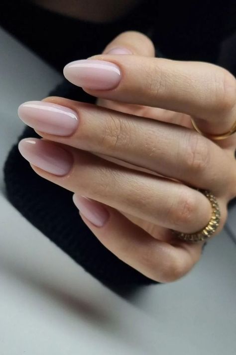 milky pink nails Milky Pink Wedding Nails, Milky Round Nails, Neutral Gel X Nails, Milky Pink Dip Nails, Natural Nail Colors For Light Skin, Clean Pink Nails, Light Pink Natural Nails, Milky Pink Nails Gel, Pink Milky Nails