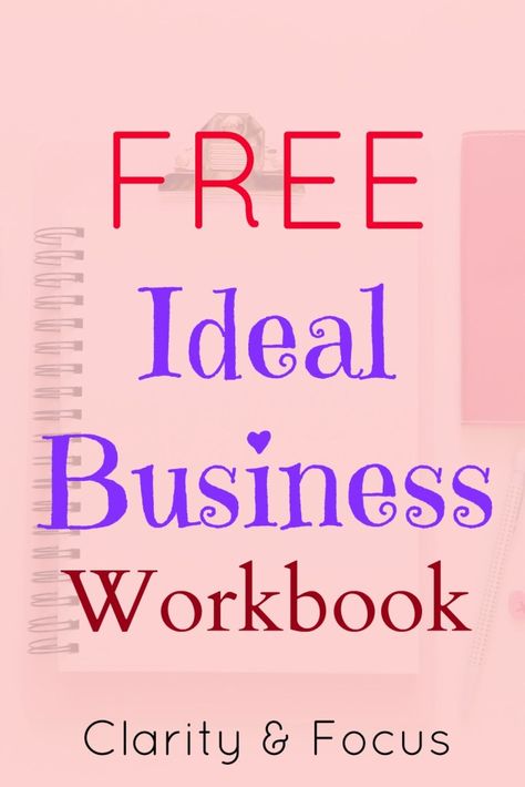 Free Ideal Business Workbook.  In this special free business workbook you'll gain real clarity and focus in your business, these are two essentials for effectively using the law of attraction in your business. Small Business Strategy, Social Media Jobs, Business Books, Creating A Business, The Law Of Attraction, Business Resources, Work From Home Moms, Start Up Business, Business Blog