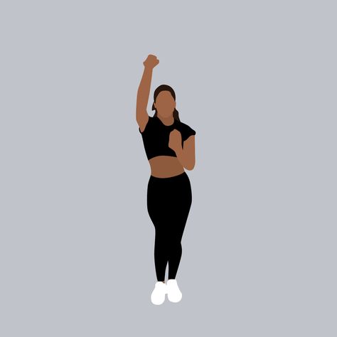 via GIPHY Fitness Animation, Workout Animation, Exercise Gif, Fitness Gif, Cheerleader Dance, Womens History, Animation Illustration, Dancing Gif, Women's History