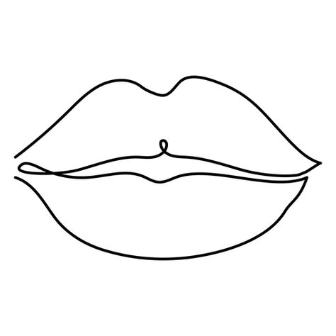 Wide lips human line drawing #AD , #lips, #Wide, #line, #drawing, #human Lips Fine Line Tattoo, Tattoo Of Lips Outline, Tattoos Of Lips, Lip Outline Drawing, Human Line Drawing, Lips Line Drawing, Lips Line Art, Wide Lips, Lips Abstract