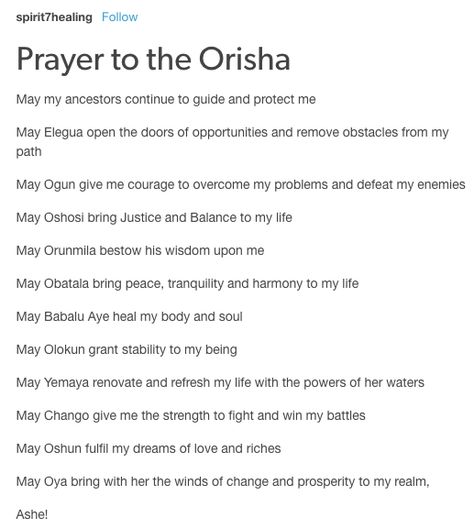 Prayers To Oshun, Ogun Orisha Offering, Obatala Offerings, Oshun Goddess Tattoo Ideas, 7 African Powers Orisha, Santeria Quotes, Ifa Prayers, Yemaya Orisha Altar, Orisha Prayers