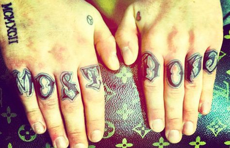 MostDope. MacMiller. Mac Miller Hand Tattoo, Pittsburgh Tattoo, Mac Miller Tattoos, Peace Sign Tattoos, Left Arm Tattoos, Tiny Heart Tattoos, Inner Arm Tattoo, Knuckle Tattoos, Elements Tattoo