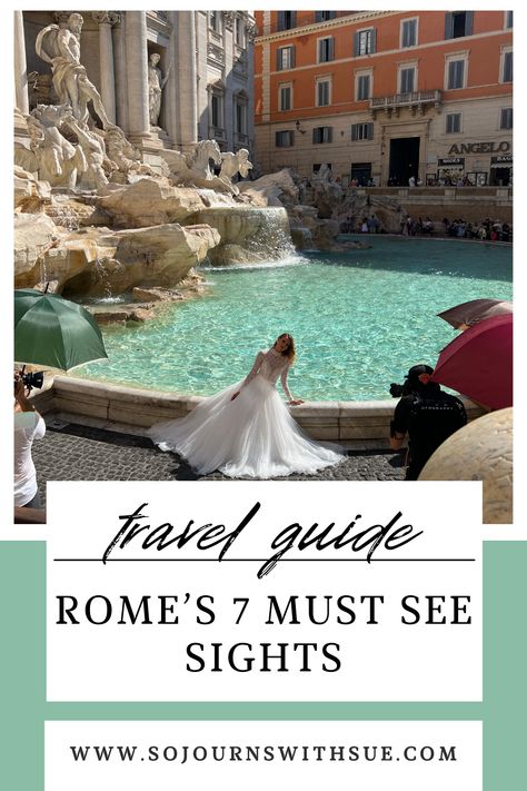 Going to Rome? Dreaming of Rome? Wondering what the deal is with Rome? Click here for the 7 must see sights when you're there! Things To See In Rome, Must See In Rome, Florence Art, Explore Italy, Iconic Landmarks, The Deal, Female Travel, Venice, Rome