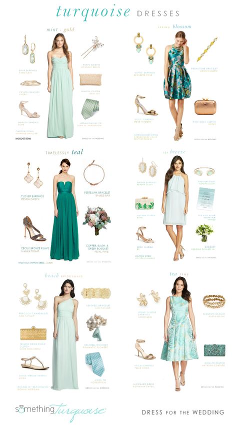 Aqua Dress Outfit, Turquoise Dress Outfit, Wedding Style Ideas, Tiffany Blue Dress, Blue Dress Accessories, Blue Wedding Guest Dresses, Dress For The Wedding, Green Dress Outfit, Turquoise Clothes