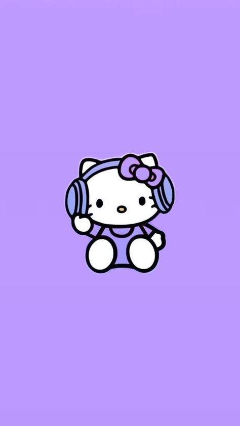 Hello kitty  ~ wallpaper -  background ~  screensaver ~ fotos de pantalla ~ Purple Hello Kitty Wallpaper, Purple Hello Kitty, Waves Wallpaper Iphone, Hello Kitty Theme Party, Purple Aesthetic Background, Pink Wallpaper Hello Kitty, Walpaper Hello Kitty, My Melody Wallpaper, Foto Aesthetic