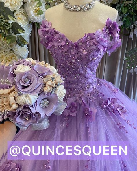 Xv Dresses, Quincenera Dresses, Purple Quince, Quinceanera Themes Dresses, Debut Ideas, Quinceñera Dresses, Quince Decorations, Purple Wedding Dress, Pretty Quinceanera Dresses