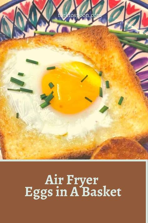 Eggs In Air Fryer Fried, Eggs In Basket Breakfast, Air Fryer Egg And Toast, Egg In The Hole Air Fryer, Air Fryer Egg On Toast, Air Fryer Eggs In A Basket, Air Fryer Eggs And Toast, Air Fryer Egg In A Hole, Air Fryer Eggs Recipes