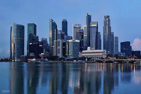 Singapore Skyline, Singapore City, Waterfront Property, Beautiful Architecture, City Skyline, New York Skyline, Cityscape, Singapore, Vision Board