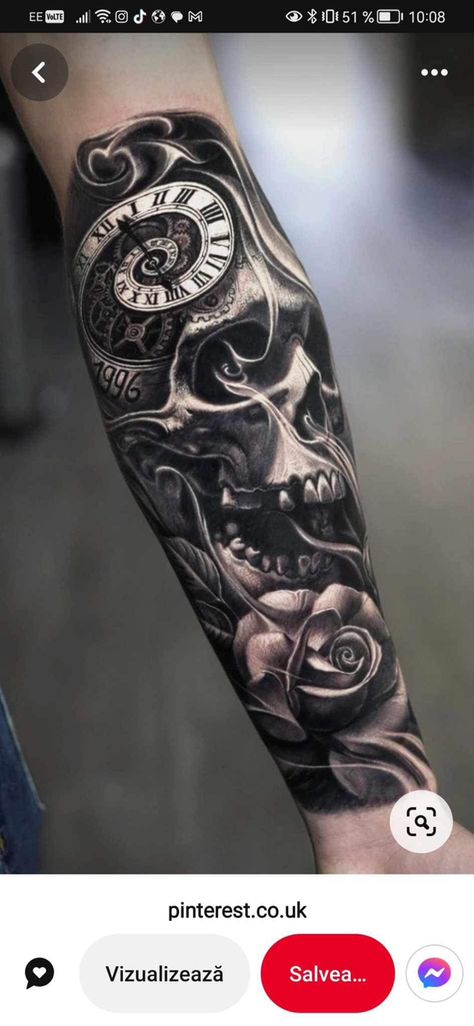 Skull Tattoos For Men Forearm, Tattoos For Men Forearm, Arm Sleeve Tattoo For Men, Sleeve Tattoo For Men, Tattoo Half Sleeve, Skull Tattoos For Men, Arm Sleeve Tattoo, Cover Up Tattoos For Men, Half Sleeve Tattoos Forearm