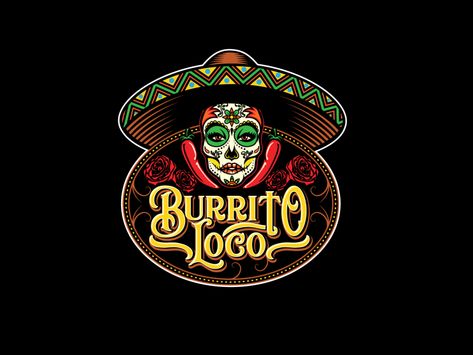 Burrito Logo Design, Burrito Logo, Mexican Restaurant Food, Mexican Food Truck, Taco Shack, Food Truck Logo, Foodtrucks Ideas, Logo Proposal, Truck Logo