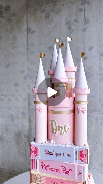 K CAKE on Instagram: "So many people asked for the behind-the-scenes reel for this gorgeous Fairy Tale Castle Cake. However this cake has so many details, so we made it into two parts. This is part one. Enjoy! 😉" Mini Castle Cake, Fairy Castle Cake, Cake Castle Princess, Pink Castle Cake, 2 Tier Castle Cake, One Tier Castle Cake, Fairy Castle, Castle Cake, Fairytale Castle